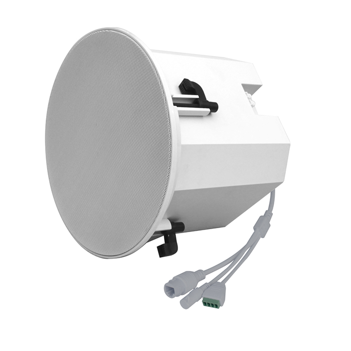 ZGR8165P  6.5寸低音30W云廣播POE同軸吸頂音箱