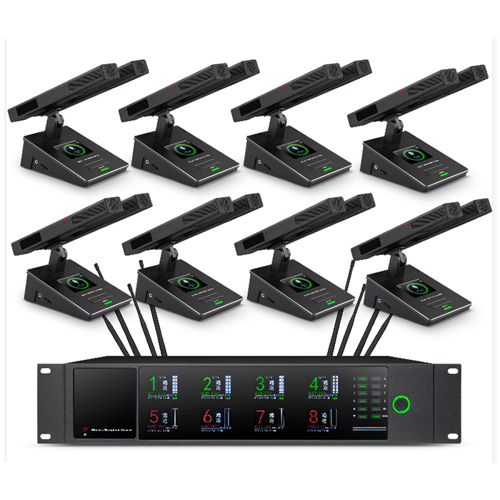 BK-9738  U段一拖八無線會議（雙方管）