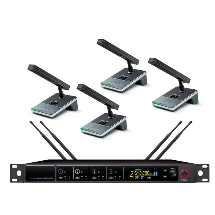 BK-8914  UHF一拖二無線會議（方管）