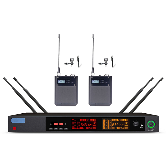 BC-8126  無線一拖二真分集頭戴/領(lǐng)夾