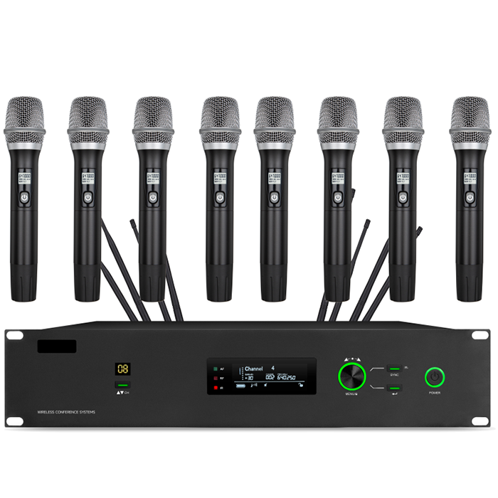 BK-8668  無線視像一拖八手持