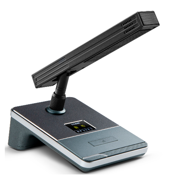 BK-6934A 雙系統(tǒng)雙備份數(shù)字討論會(huì)議系統(tǒng)主席單元 （彩色顯示屏/鋁面板）（八芯T型線連接/RJ網(wǎng)線）