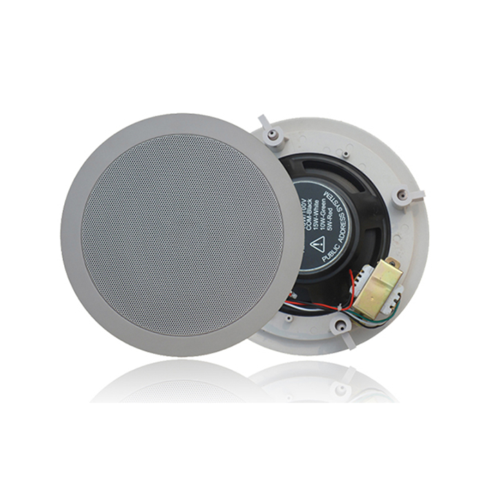 ZY611CBZ  6寸10W定阻藍(lán)牙無線吸頂（一托一主箱，開孔尺寸Ф166mm*76mm，DC12-24V）