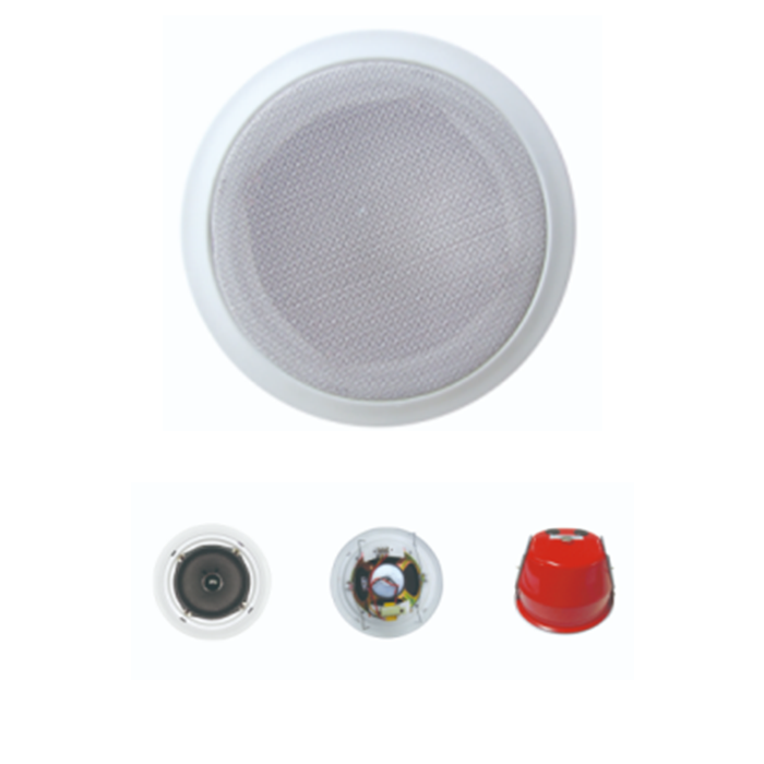 ZY606TH  6寸6W同軸定壓喇叭、帶防火后罩