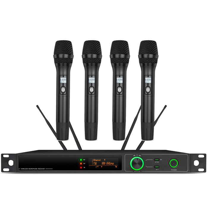 XLM-8674  遠(yuǎn)距離無線真分集一拖四手持麥克風(fēng)