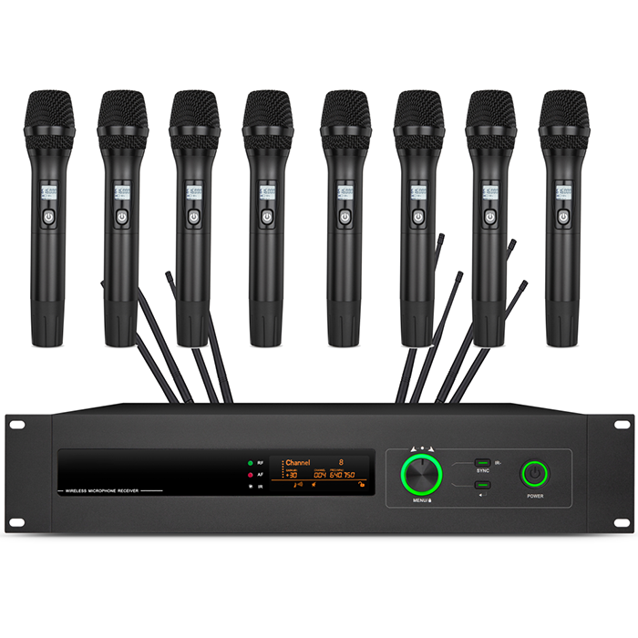 XLM-8678  遠(yuǎn)距離無線真分集一拖八手持麥克風(fēng)