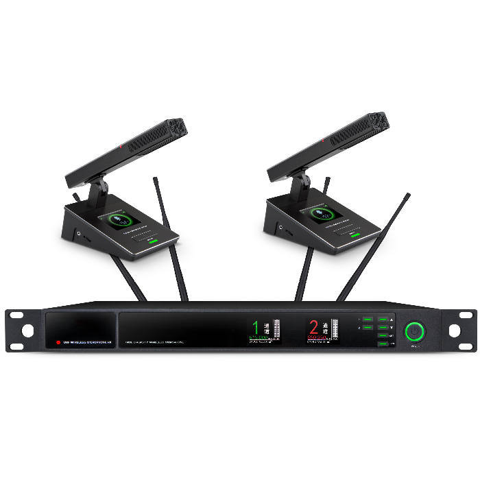 XLM-9732  遠(yuǎn)距離無線真分集一拖二方管會(huì)議麥克風(fēng)