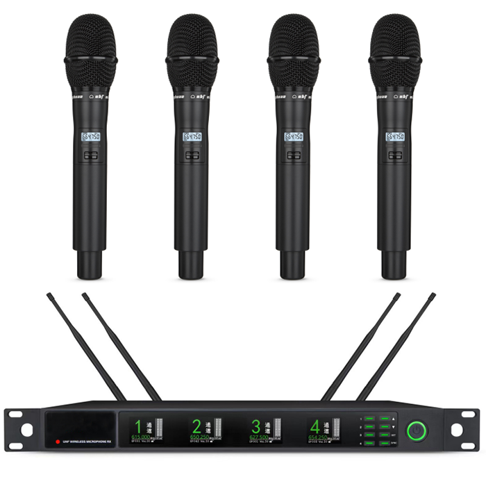 XLM-9734  遠(yuǎn)距離無線真分集一拖四手持麥克風(fēng)